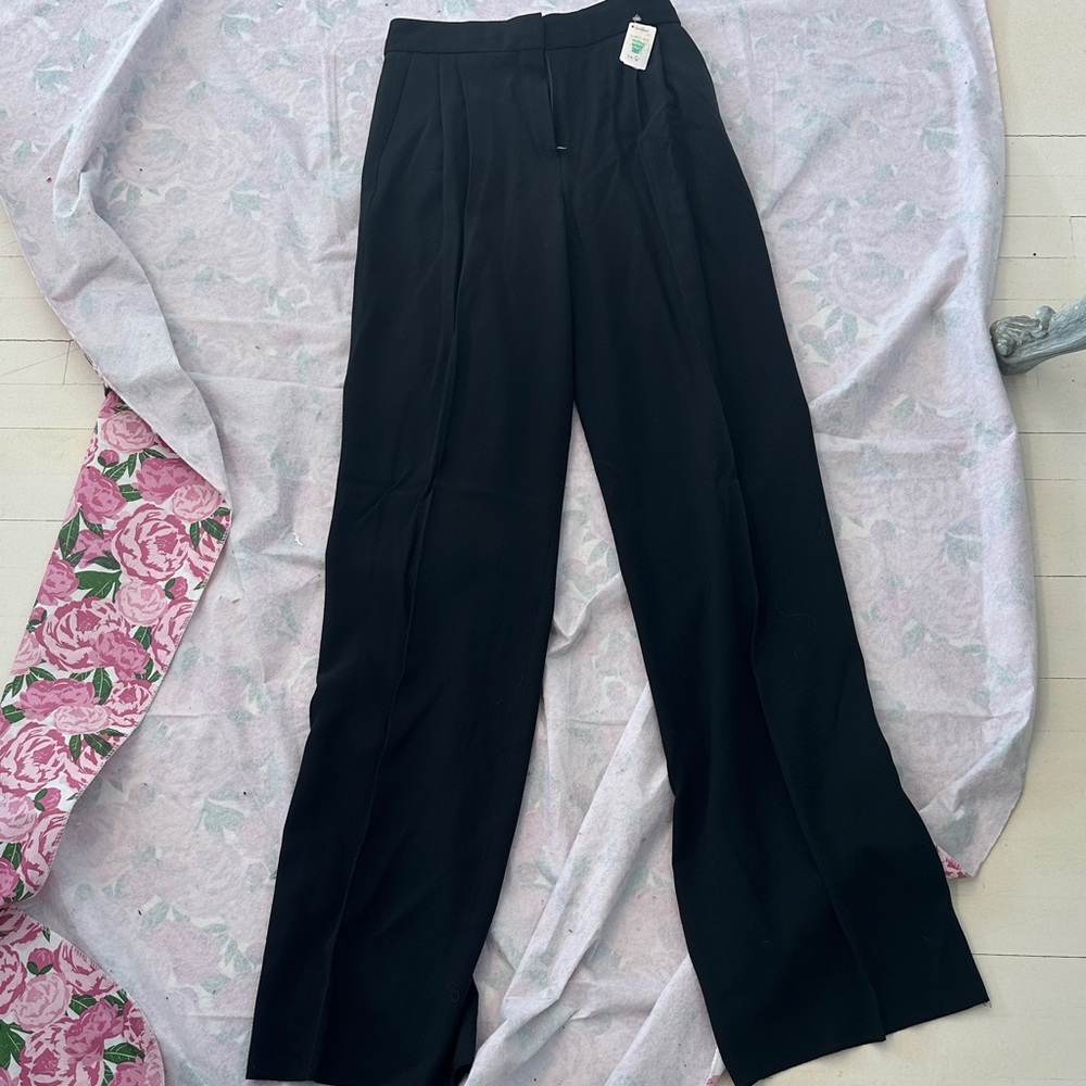 Fendi Black Wide Leg Women's Pants